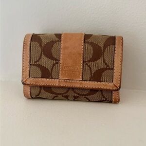 Coach Brown Monogram Wallet